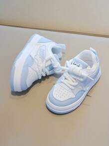 复古面包休闲鞋，2025新款厚底时尚运动鞋 - 藍色 - 查看 4