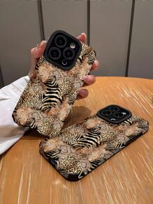 Ốp lưng điện thoại cao su mềm họa tiết động vật Cheetah 1 chiếc tương thích với iPhone và Samsung - Nhiều màu - Xem 2