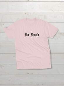 T-Shirt Men's Old School Unisex Oversize 100% Cotton Not Bound 7096 - 淺粉色 - 查看 3