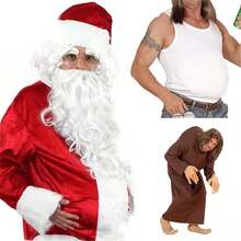 1 套/2 件 PVC 充气圣诞老人肚子，角色扮演派对道具，孕妇假肚子玩具充气，假孕妇肚子，假孕妇肚子 - 彩色 - 查看 2