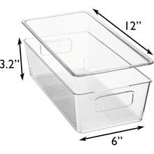 Pantry Organizers And Storage Bins With Lids – Snack Organizer For Pantry Shelf, Snack Storage & Snack Bin - Snack Containers For Pantry, Cabinet, Kitchen Organization And Storage - Trong sáng - Xem 3