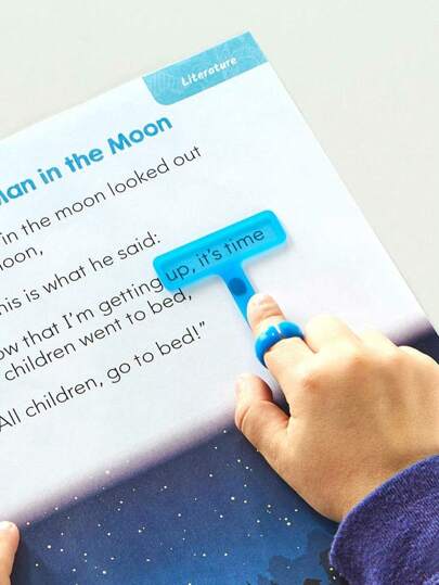 1pc Reading Support Set - Reading Guide Strip, Manual Enhancer, And Page Markers, To Improve Concentration And Comprehension For Individuals With Reading Difficulties And Attention Deficit Back To School