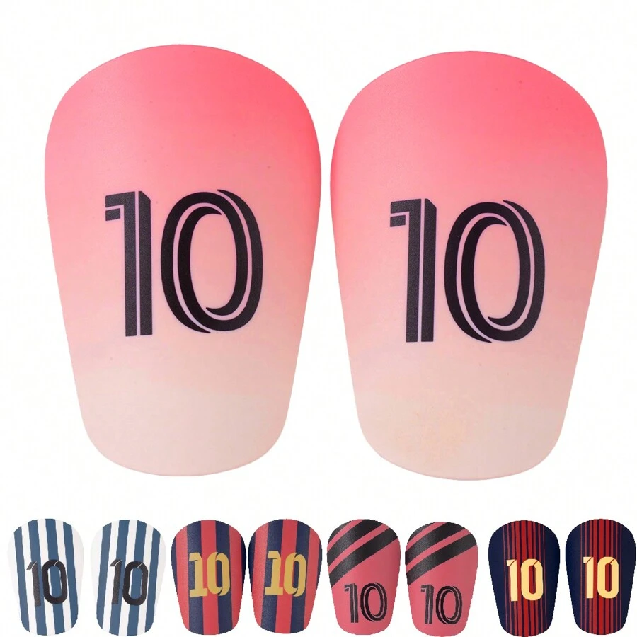 1 Pair Mini Soccer Shin Guards, Extra Mini Shin Guards Shin Guards Pads Protective Shin Guards Equipment For Man Women,Spring Outdoor Sports - Multicolor - View 1