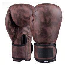 GINGPAI BOXING Luvas de Boxe Profissionais para Treino de Saco de Pancada Muay Thai, Adulto e Juventude, 8oz/10oz/12oz, Estilo Vintage - Multicolorido - Visão 15