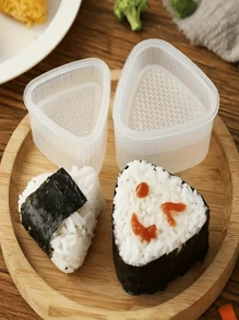 Large & Small Triangle Shaped Onigiri Mold, Onigiri Maker Kit, Suitable For Bento Box Decoration - Kitchen Gadgets & Accessories, For Homemade Cooking