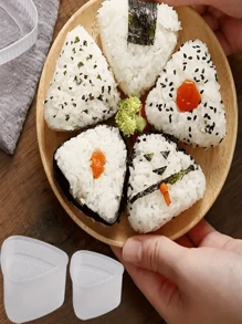 Large & Small Triangle Shaped Onigiri Mold, Onigiri Maker Kit, Suitable For Bento Box Decoration - Kitchen Gadgets & Accessories, For Homemade Cooking