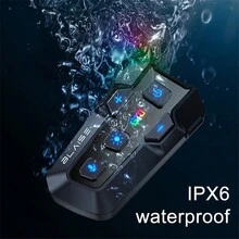 BLAISE GT0 Bluetooth 5.3 Tai nghe mũ bảo hiểm không dây rảnh tay Bộ điện thoại Tai nghe chống nước cho xe máy Máy nghe nhạc MP3 Loa cho xe máy - Một cỡ - Xem 3