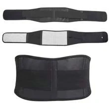 1pc Adjustable Heated Waist Support Belt, Lumbar Back Brace, Fitness Running Warm Waist Trimmer, Double Strap Fixation Halloween Waist Trainer Exercise Waist Belt Suitable For Workout Home Sports And Walk - Black - View 9