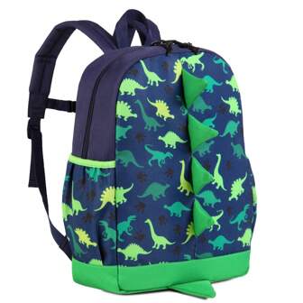 VASCHY VASCHY Kids School Bag Boys Basic Bag Girls 3D Dinosaur Waterproof Preschool Backpack With Chest Strap School Backpack For Babies 2-5 Years