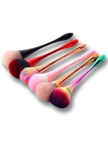 1 件装美甲刷、化妆刷、粉刷、初学者化妆刷 - 彩色 - 查看 3