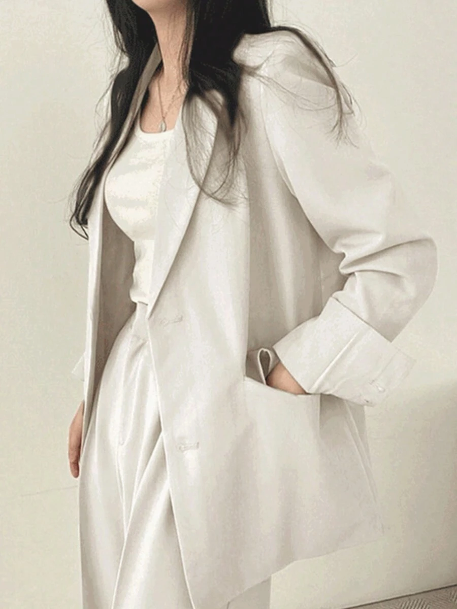 Traje de Alta Moda Casual Slim Fit Light Business para Mujer - Blanco - Ver 1