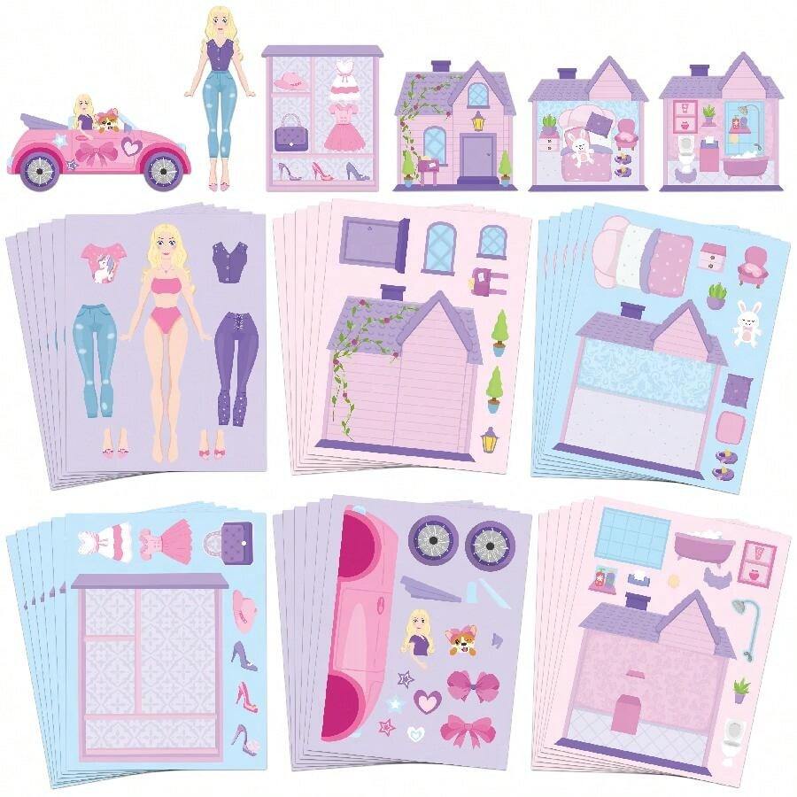 Bộ 36 miếng dán mặt công chúa màu tím, cảnh phim hoạt hình dễ thương Cosmo Lady giấy dán đồ chơi nhà chơi trò chơi trang điểm cho bé gái quà tặng cho sinh nhật, kỷ niệm, thời gian gia đình, tụ họp bạn bè, giải thưởng lễ kỷ niệm, phần thưởng hoạt động, đồ trang trí cho sổ tay, túi xách, khung ảnh, tủ lạnh, văn phòng phẩm - Nhiều màu - Xem 1