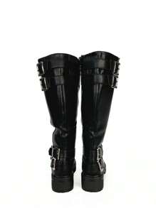 Women Mid-Calf Boots - Black - View 7