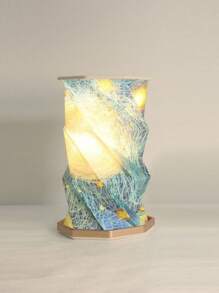 Retro Rotating Led Lamp Foldable Portable Night Light Rechargeable - 白色 - 查看 5