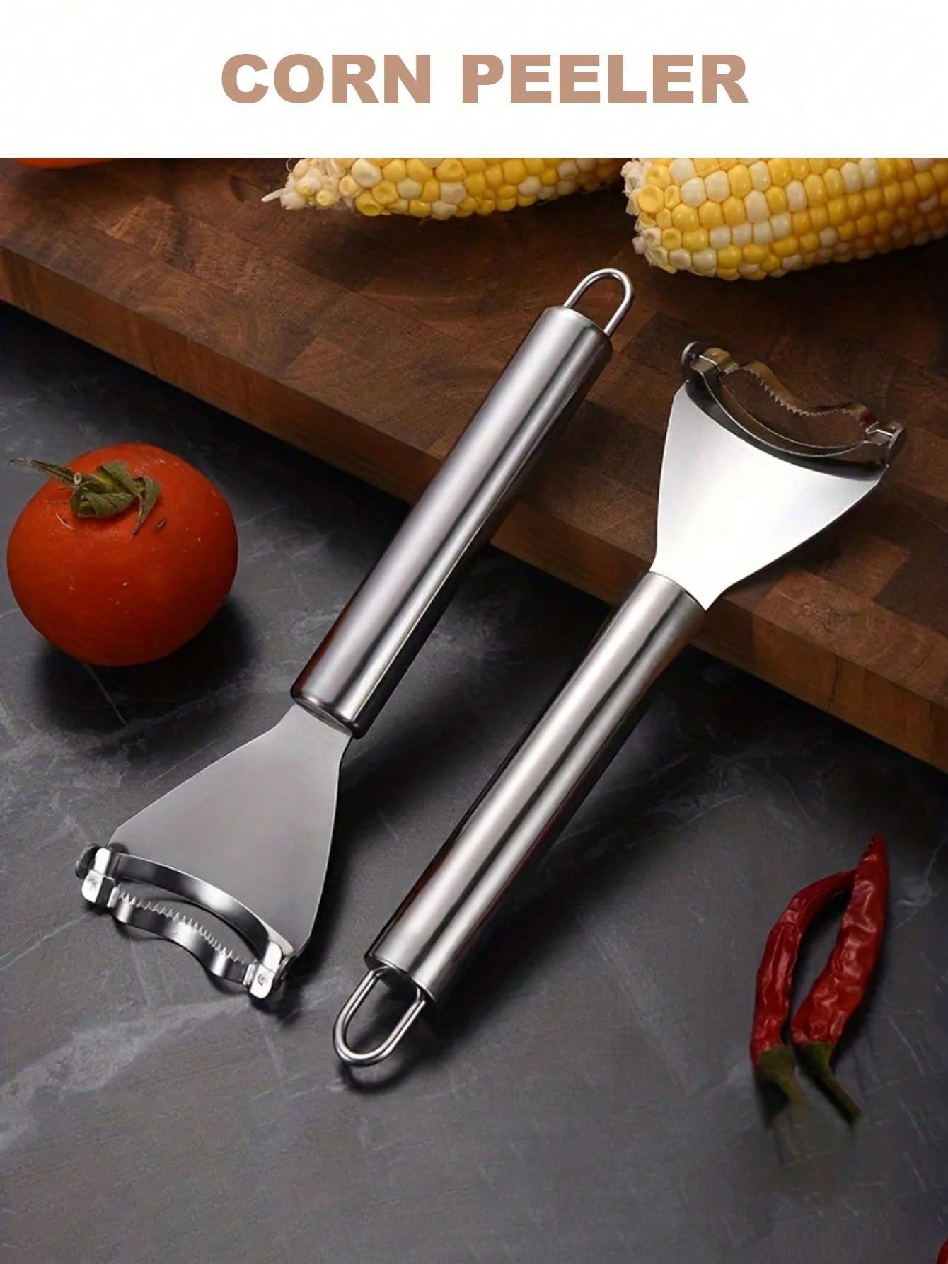 قشارة ذرة من الفولاذ المقاوم للصدأ قياس 7 بوصة، فا...