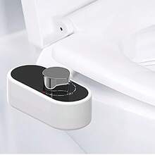 冷热水马桶喷头,超薄温水喷头,非电动可调压力自清洁喷头,适用于臀部和女性私处清洗,易于安装,浴室配件,浴室工具 - 黑與白 - 查看 14