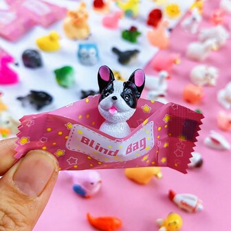 10 piezas Bolsas de caramelos con diseños 3D de animales lindos aleatorios, detalles sorpresa para fiestas, adecuados para decoración de fiestas, Navidad y Halloween