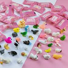 10 piezas Bolsas de caramelos con diseños 3D de animales lindos aleatorios, detalles sorpresa para fiestas, adecuados para decoración de fiestas, Navidad y Halloween