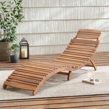 TUMBONA PLEGABLE DE MADERA LAHAINA - Marrón - Ver 5