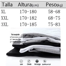 Men's Short-Sleeved T-Shirt Casual Printed Fashion 2 Pcs - 藍色和黑色 - 查看 2