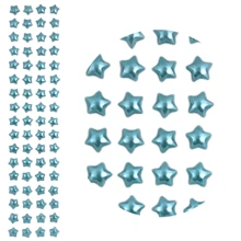 10mm ABS Adhesive Star For Gluing Crafts, Card With 5 Units - 綠松石 - 查看 2