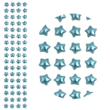 10mm ABS Adhesive Star For Gluing Crafts, Card With 5 Units - 綠松石 - 查看 4