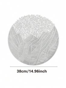 1/4/6 餐垫 PVC 餐垫适用于厨房餐桌室内/户外可洗耐热餐垫可擦拭餐桌垫适用于露营、节日、婚礼、派对