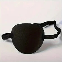 1 件装独眼海盗眼罩面具，全面覆盖，多色眼罩万圣节