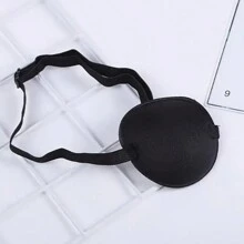 1 件装独眼海盗眼罩面具，全面覆盖，多色眼罩万圣节