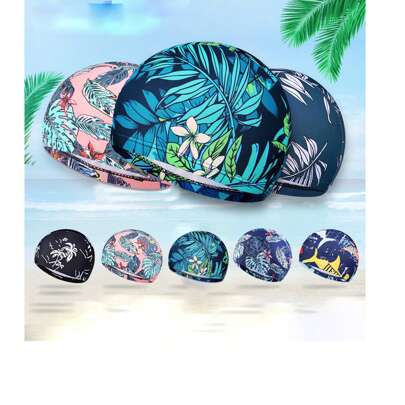 AiScrofa 高品质涤纶面料浴帽、水上运动泳帽、氨纶面料泳帽、男女成人泳帽、沙滩必需品、沙滩配件、泳池浮板