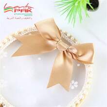 50pcs, Pink And White Ribbon Bows 3.3", Glamorous Decorations For Weddings, Festivals And DIY Crafts, Presents Packaging, Gift Basket Decor, Birthday Wrap, Holiday Decor, Office Decor, Wreath Decor, Wedding Decor, Bridal Shower Decor, Party Supplies,Christmas Valentine Day