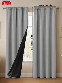 1 件带扣遮光多功能窗帘杆袋，遮阳遮光窗帘适用于卧室、客厅、阳台、凸窗和其他装饰房间隔断