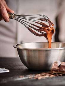 3pcs/1pc Stainless Steel Handheld Egg Beater, Egg Beater, Cream Whisk, Baking Tool, Milk Kitchen Tools