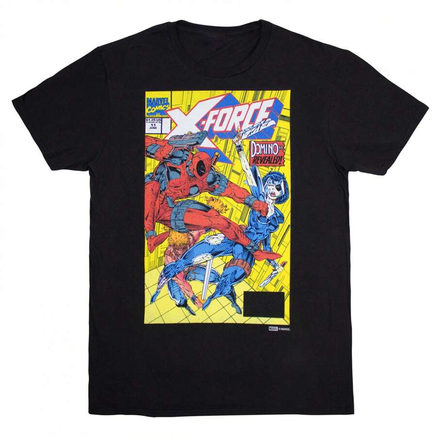 Marvel Deadpool X-Force #2 Cover T-Shirt - Black - View 1