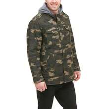 Washed Cotton Hooded Military Jacket - Camouflage - View 4