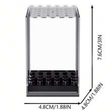 亚克力人偶展示盒，带哑光黑色底座的透明收纳盒，收藏娃娃的防尘保护，压铸展示，T13，T13 人偶，T13 人偶，人偶，T13