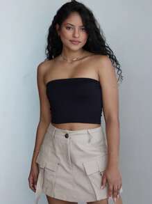 Kit 2 Cropped Women's Strapless Top Suplex Basic Double Lining - Xem 5