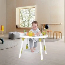 UBRAVOO Baby Activity Center,Interactive Play Center With 3-Stage Grow-With-Me Functionality, 4mo+,Explore & More - Green - View 5