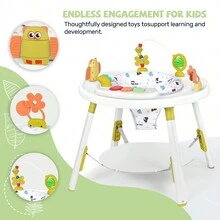 UBRAVOO Baby Activity Center,Interactive Play Center With 3-Stage Grow-With-Me Functionality, 4mo+,Explore & More - Green - View 3