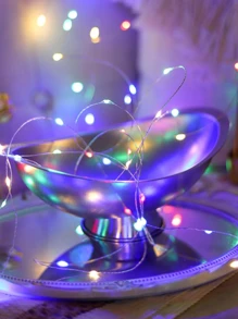 5 pièces 10/20/30/50/100 LED 1/2/3/5/10 m Guirlande lumineuse en plastique, lampe de fée, lumière de fée, guirlande lumineuse en plastique, décoration géométrique quotidienne extensible, facile à installer pour la décoration de la maison, la cuisine, les fêtes et les effets d'éclairage ambiant, lumières au néon pour la chambre à coucher, le salon, Halloween, Noël, la décoration d'Halloween, la décoration de la maison, les fêtes, les anniversaires, la chambre à coucher, le plafond, les fêtes, la décoration de Noël, l'éclairage d'arrière-plan de la télévision, les lampes de décoration de la pièce