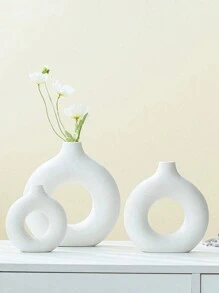 1pc PP Solid Color Vase, Suitable For Home Decor, Artificial Flowers, Table Decor, Living Room Display, Impact Resistant, Long-Lasting, Tulips Flower Arrangement, Home Decor Center, Decorations, Unbreakable, Fade-Resistant, Suitable For Home, Bedroom, Kitchen, Balcony, Wedding, Party, Holiday, Mother, Gift, Rama Al-Adha Room Decor Flower Vase Glass Vase - Multicolor - View 7