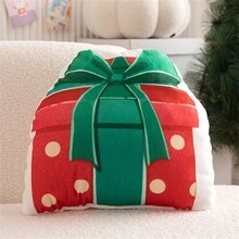 1 件卡通圣诞不对称枕头（带枕芯）由短毛绒涤纶纤维制成。双面柔软。适合家庭和户外装饰，是圣诞节气氛的必备品。9 种设计可供选择（圣诞老人、雪人、驯鹿、圣诞礼盒、拐杖糖、圣诞树、圣诞花环、圣诞袜）。可以接受单个或组合设计。非常适合作为圣诞派对礼物。 - 彩色 - 查看 7