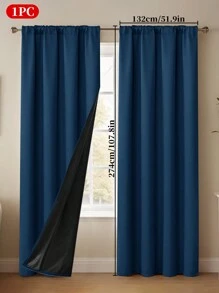 1 件带扣遮光多功能窗帘杆袋，遮阳遮光窗帘适用于卧室、客厅、阳台、凸窗和其他装饰房间隔断