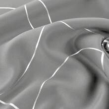 Pack Of 2 Blackout Curtains Grommet Thermal Insulated Room Darkening Window Curtains With Circle And Dots Foil Printed For Bedroom