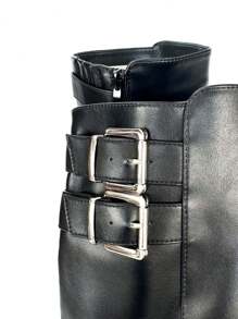 Women Mid-Calf Boots - Black - View 9