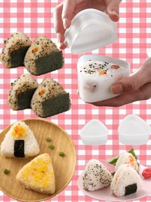 Large & Small Triangle Shaped Onigiri Mold, Onigiri Maker Kit, Suitable For Bento Box Decoration - Kitchen Gadgets & Accessories, For Homemade Cooking