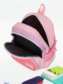 Customized Embroidery Exclusive To Your Name Backpack Spine Protection Rabbit Super Cute Backpack Student Commuting Bag Cute Cartoon Bag Multifunctional Storage Bag