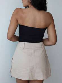 Kit 2 Cropped Women's Strapless Top Suplex Basic Double Lining - Xem 7