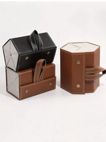 1PC Sunglasses Organizer, 2/3/4/5/6 Slots Travel Glasses Case, Multiple Pairs Eyeglasses Storage Box, Hanging Eyewear Holder Folding Glasses Case, Anti-Stress Sunglasses Case, Personalized Sunglasses Case, Glasses Case, Glasses Storage Box, - Multicolor - View 2