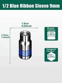 Electric Wrench & Air Gun Socket Bit Set, 8-32mm Hex Screwdriver Bits For Power Drill - Multicolor - View 15